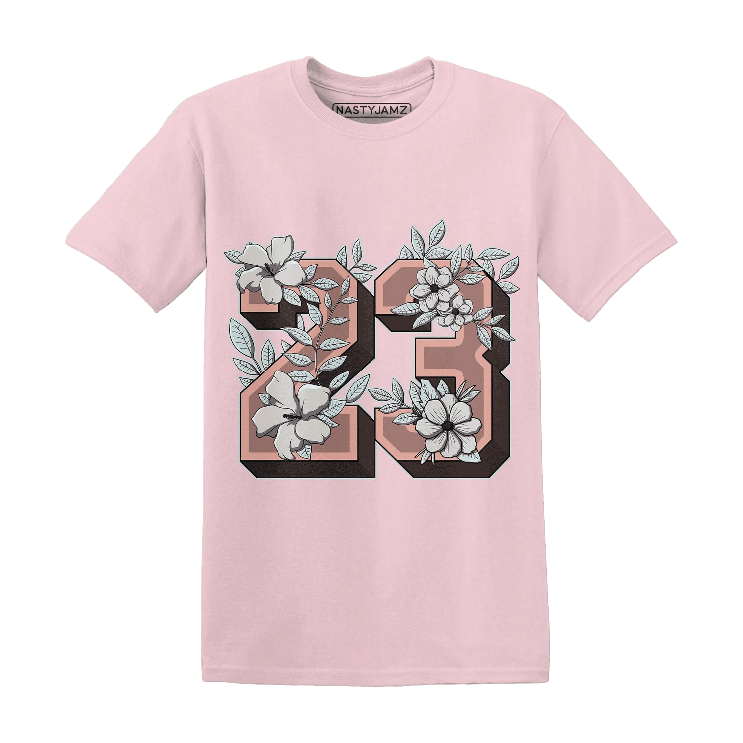 Dunk-Low-Glacier-Blue-Arctic-Orange-T-Shirt-Match-23-Floral