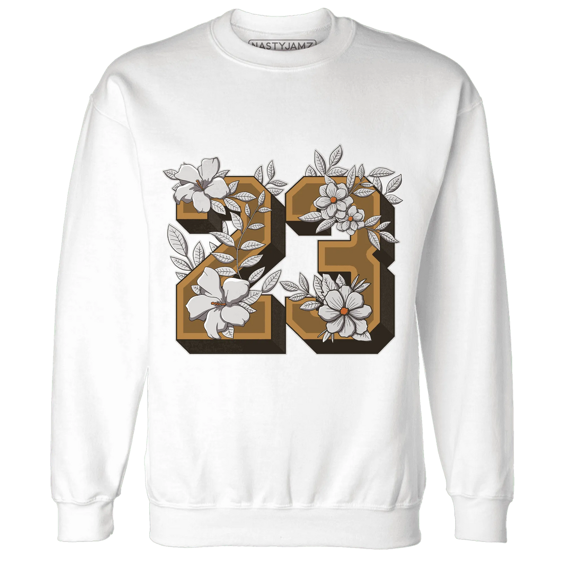 Dunk-Low-Retro-Wheat-Orange-Sweatshirt-Match-23-Floral