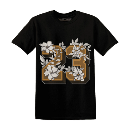 Dunk-Low-Retro-Wheat-Orange-T-Shirt-Match-23-Floral