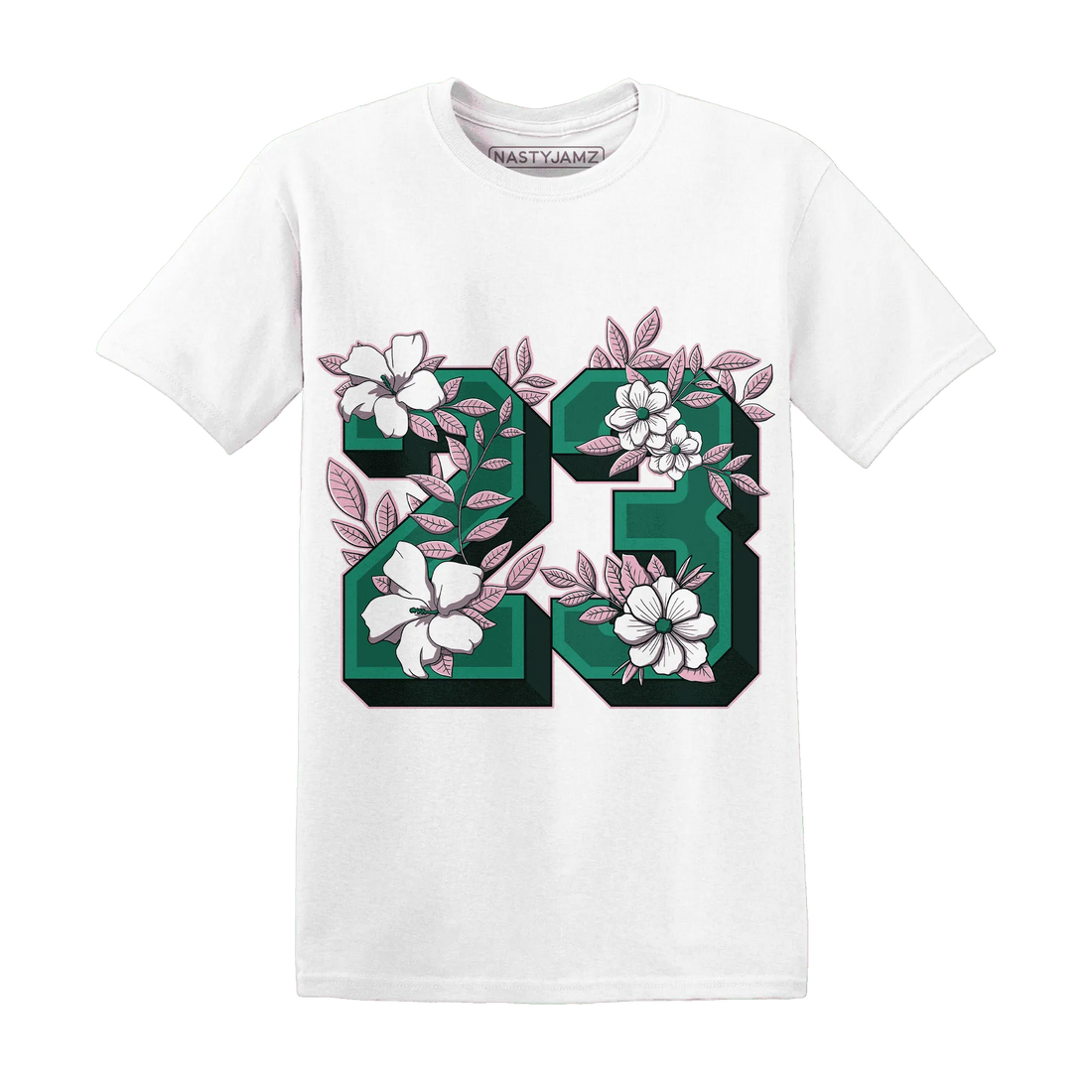 Dunk-Pink-Malachite-Medium-Soft-Low-Sail-NastyJamz-T-Shirt-Match-23-Floral