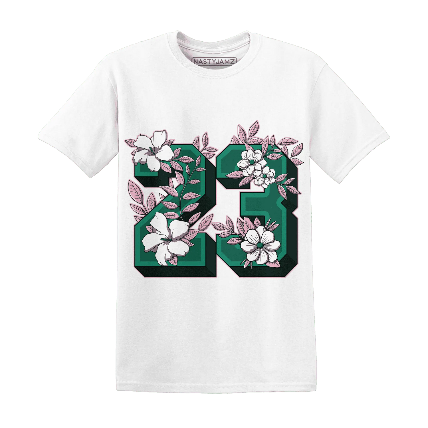 Dunk-Pink-Malachite-Medium-Soft-Low-Sail-NastyJamz-T-Shirt-Match-23-Floral