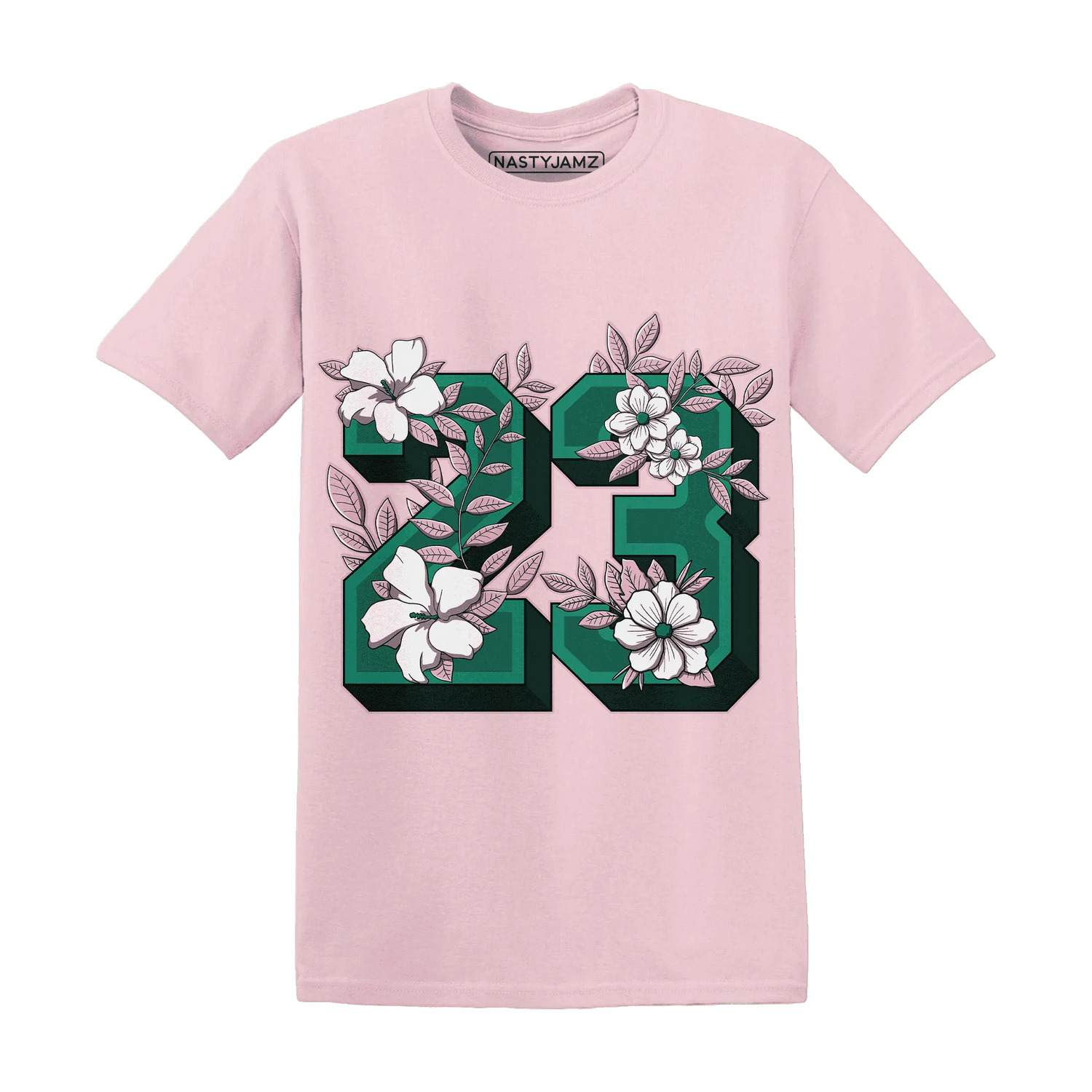 Dunk-Pink-Malachite-Medium-Soft-Low-Sail-NastyJamz-T-Shirt-Match-23-Floral