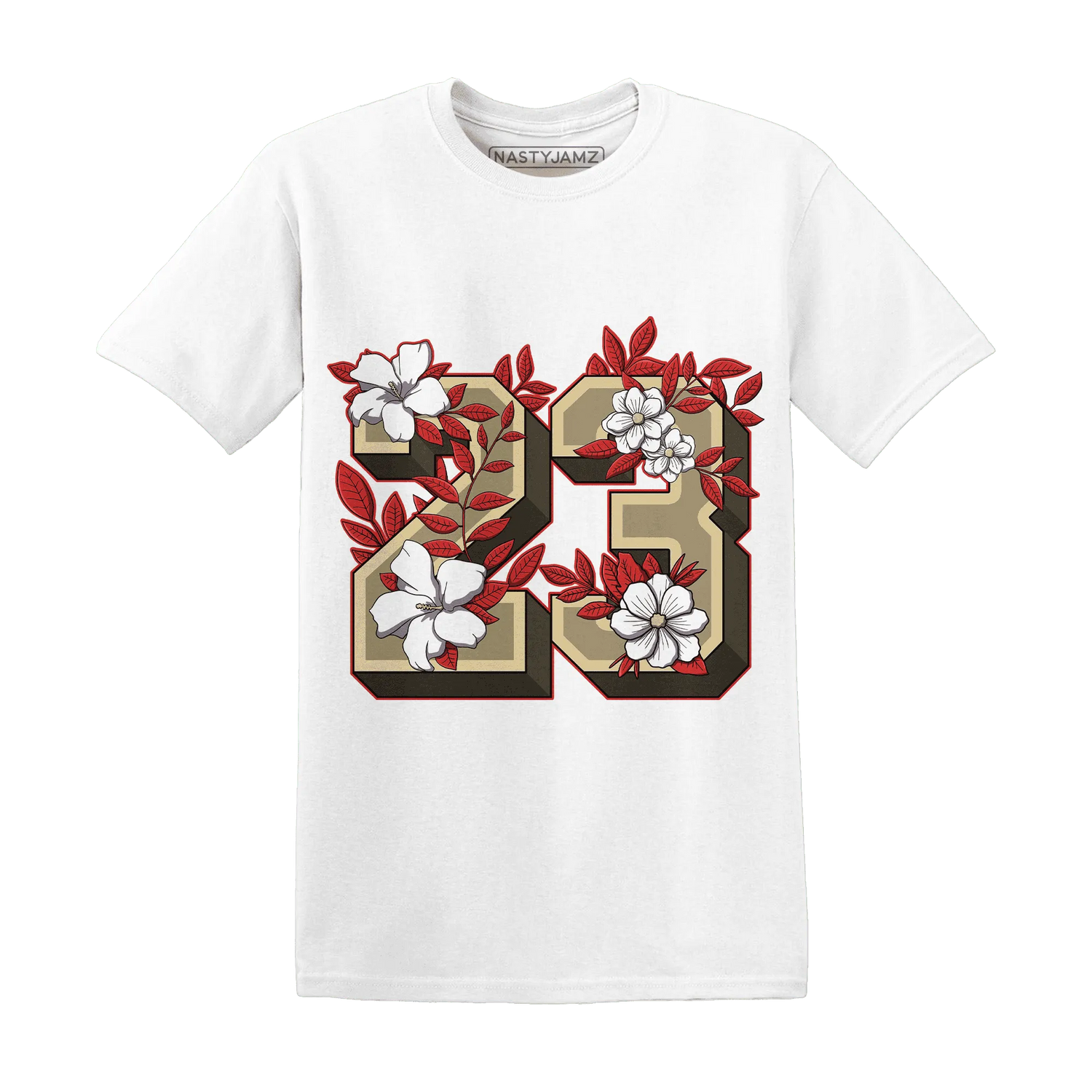 Dunk-Strawberry-Waffle-T-Shirt-Match-23-Floral