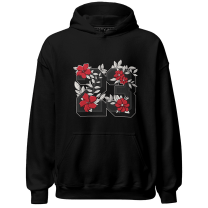 Jumman Jack University Red Hoodie Match 23 Floral - NastyJamz