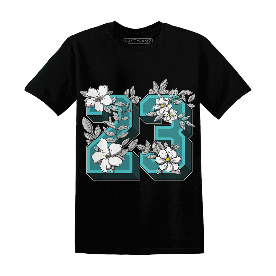 NBL-Cyan-Burst-9060-NastyJamz-T-Shirt-Match-23-Floral
