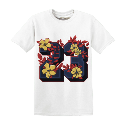 VaporMax-Air-Plus-Midnight-Navy-Gold-Black-NastyJamz-T-Shirt-Match-23-Floral