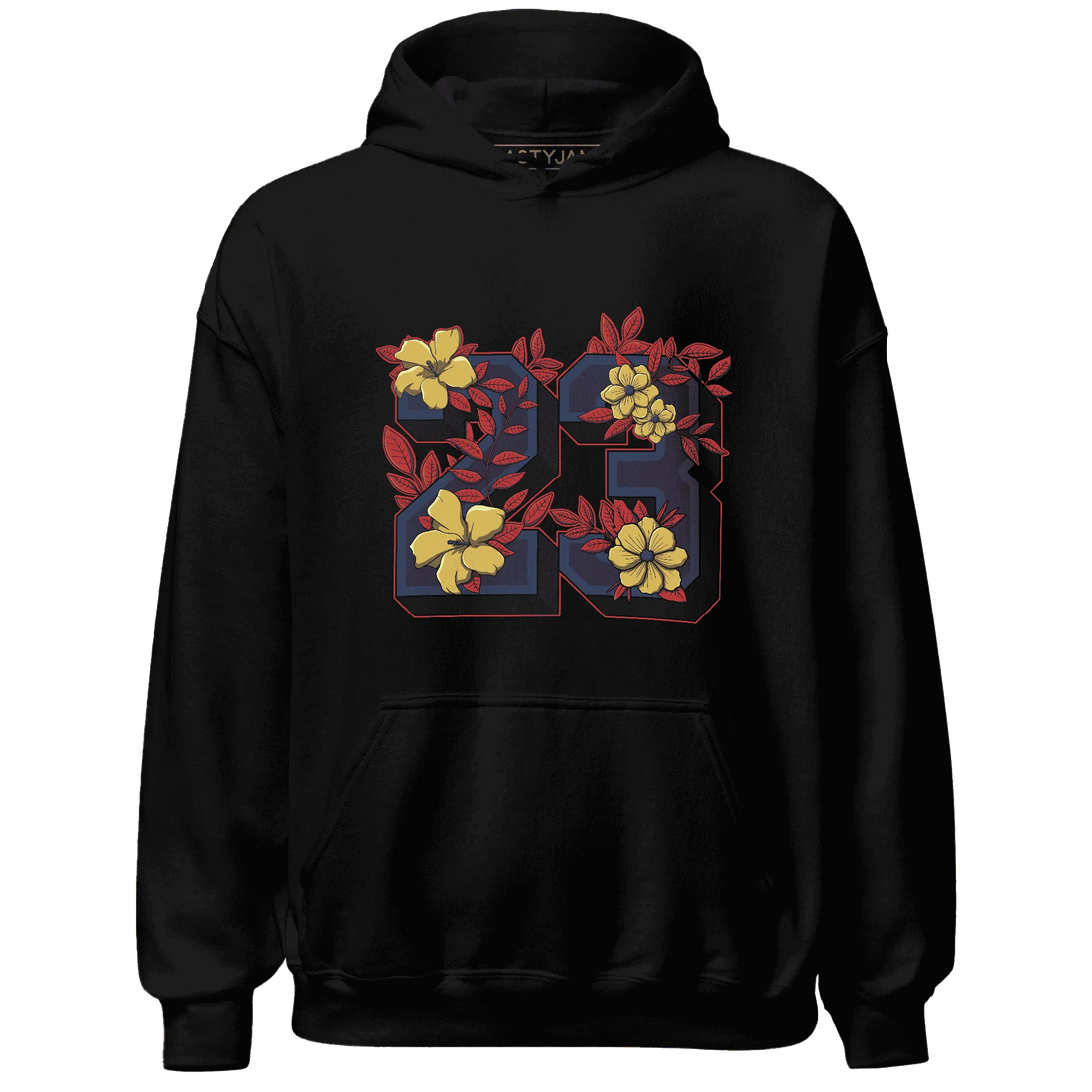 VaporMax-Air-Plus-Midnight-Navy-Gold-Black-NastyJamz-Hoodie-Match-23-Floral