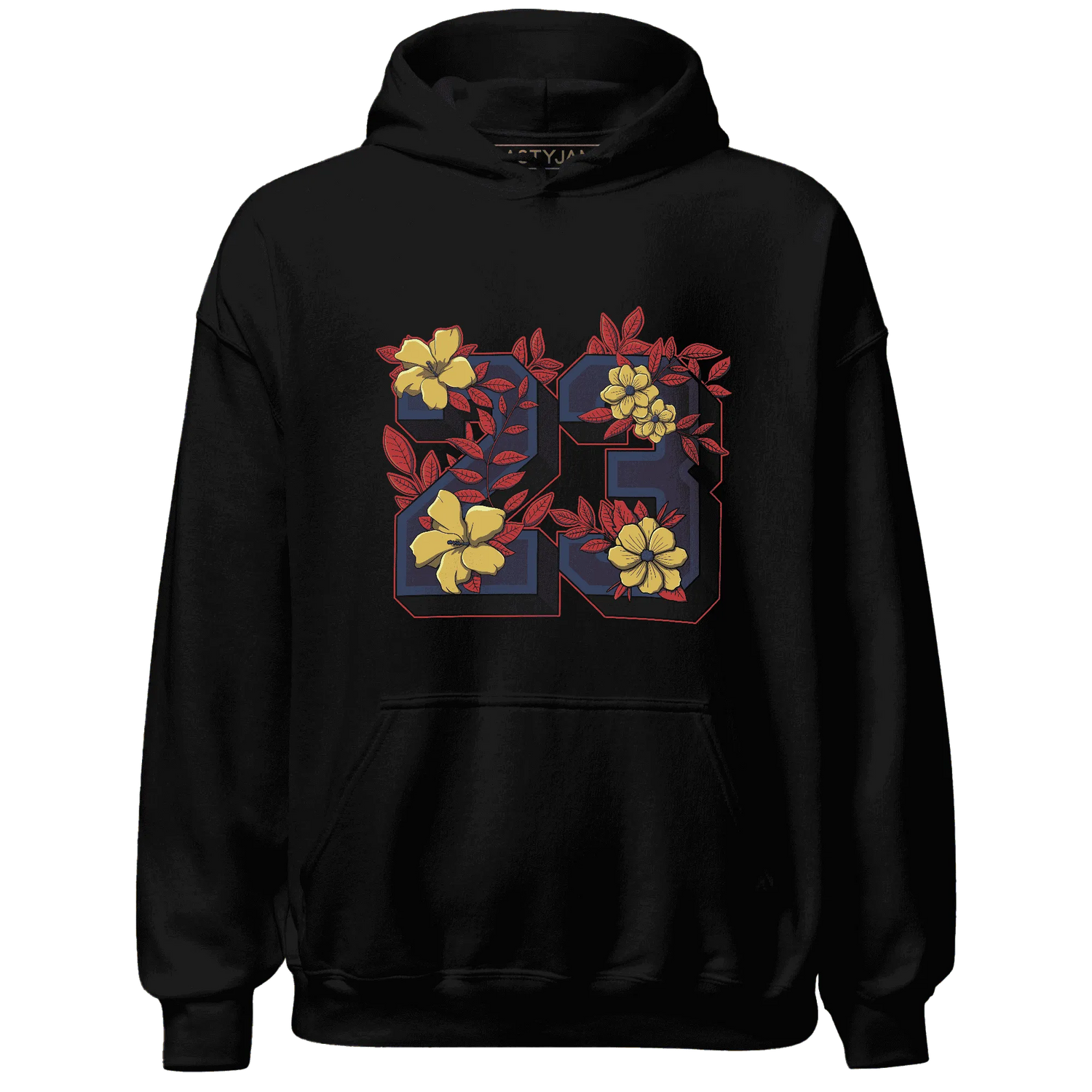 VaporMax-Air-Plus-Midnight-Navy-Gold-Black-NastyJamz-Hoodie-Match-23-Floral