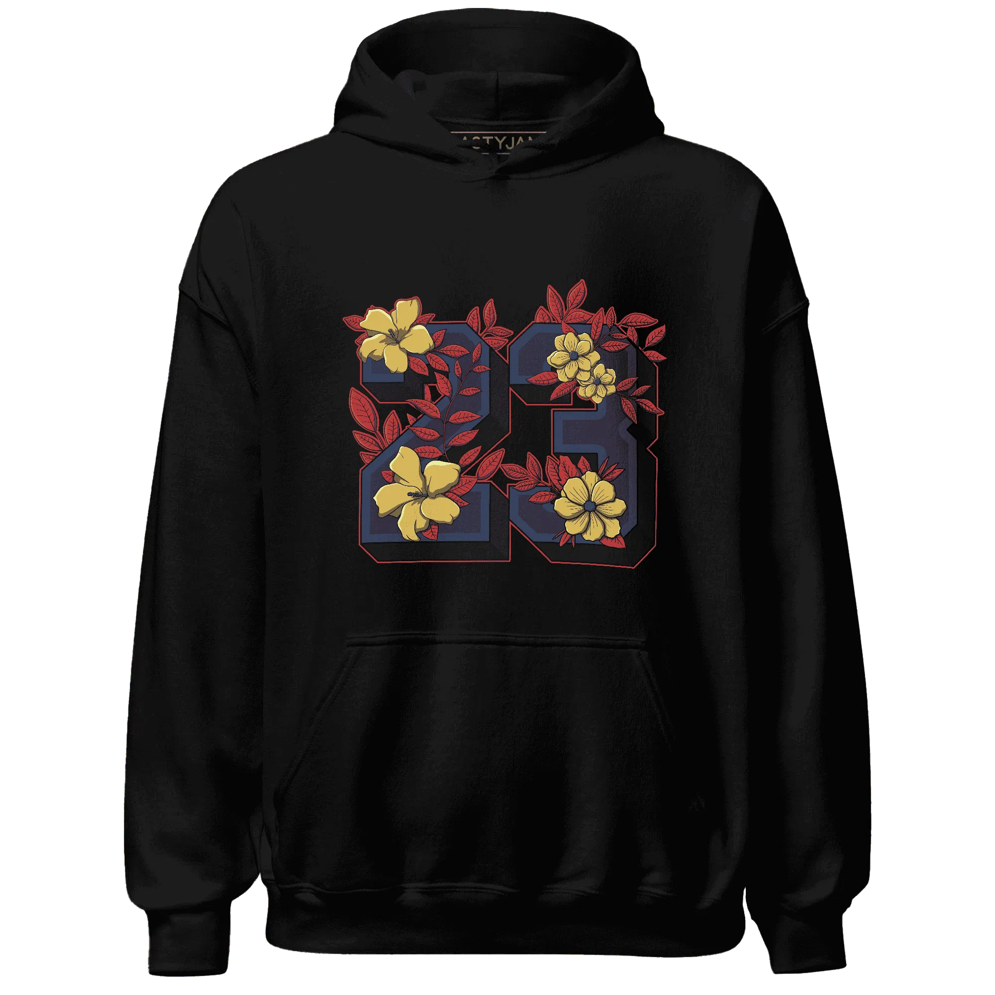 VaporMax-Air-Plus-Midnight-Navy-Gold-Black-NastyJamz-Hoodie-Match-23-Floral