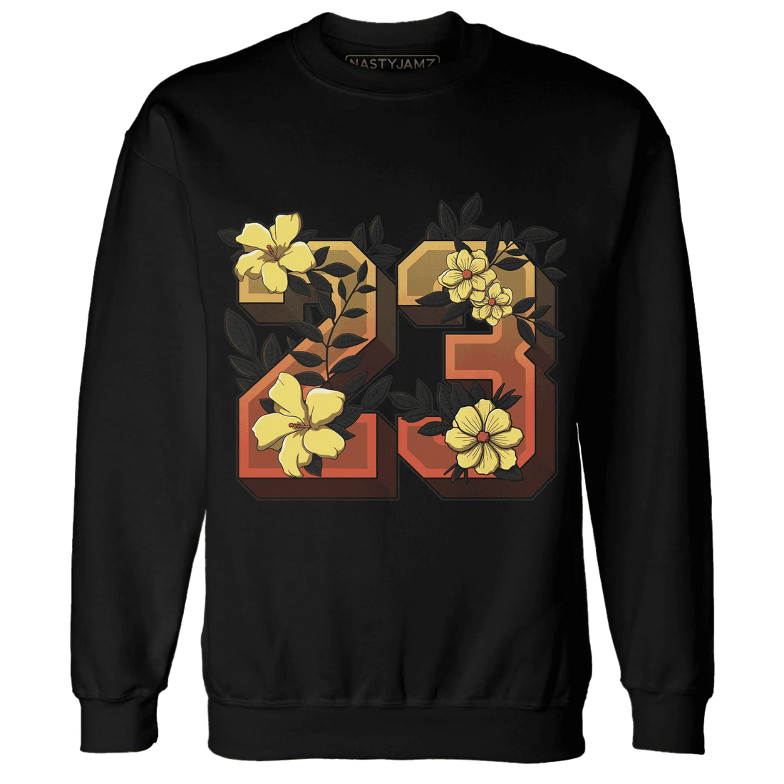 VaporMax-Crimson-Total-Orange-Plus-NastyJamz-Sweatshirt-Match-23-Floral