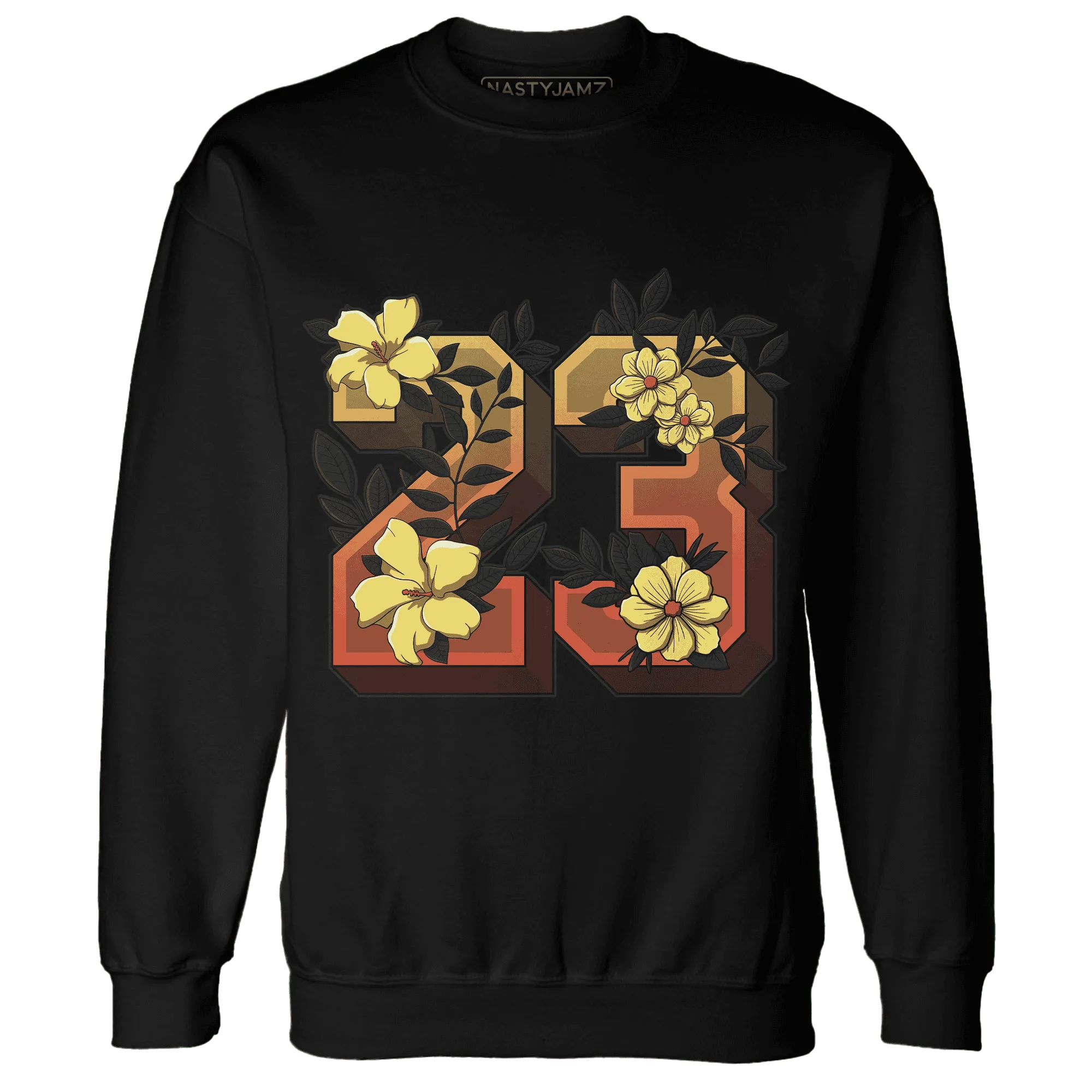 VaporMax-Crimson-Total-Orange-Plus-NastyJamz-Sweatshirt-Match-23-Floral