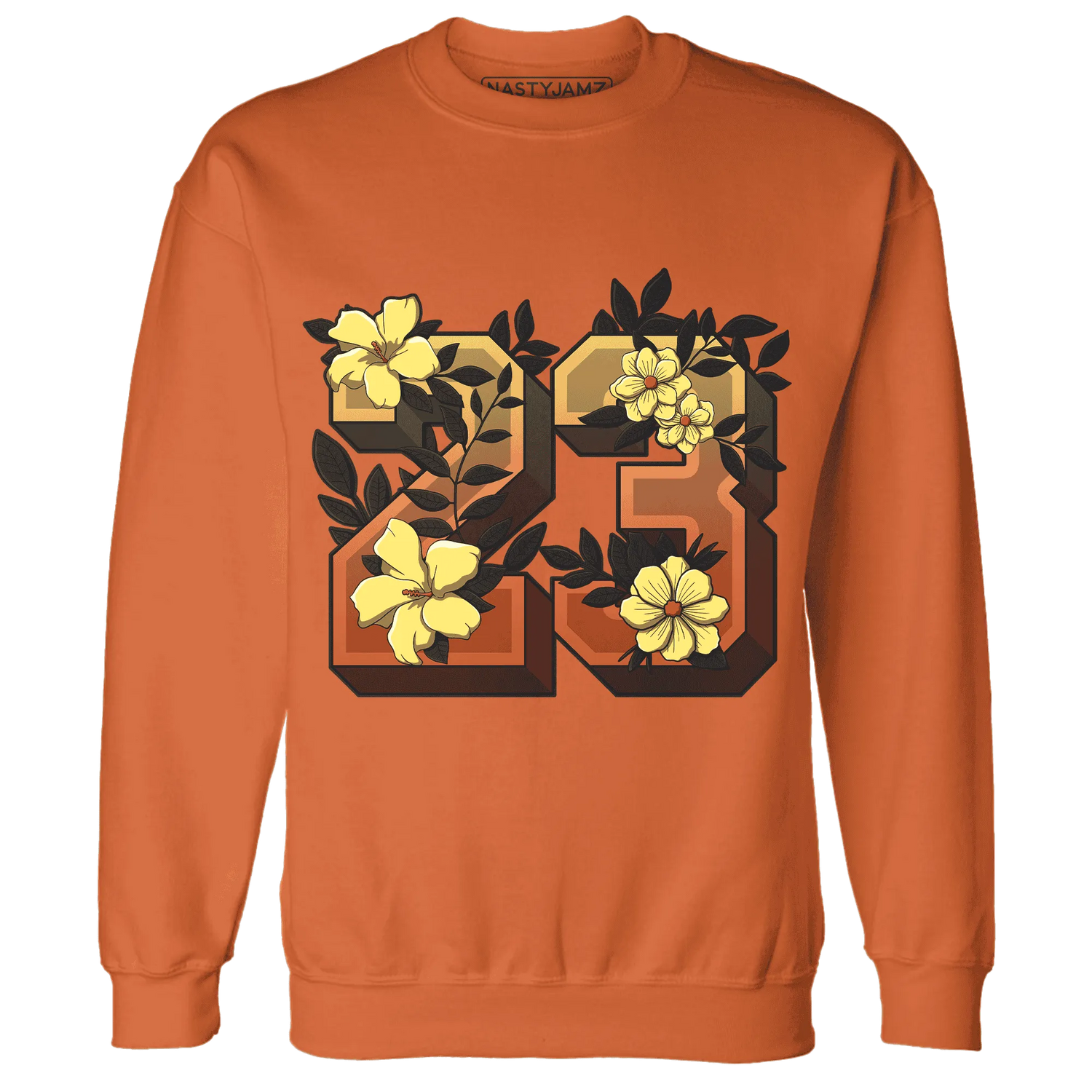 VaporMax-Crimson-Total-Orange-Plus-NastyJamz-Sweatshirt-Match-23-Floral
