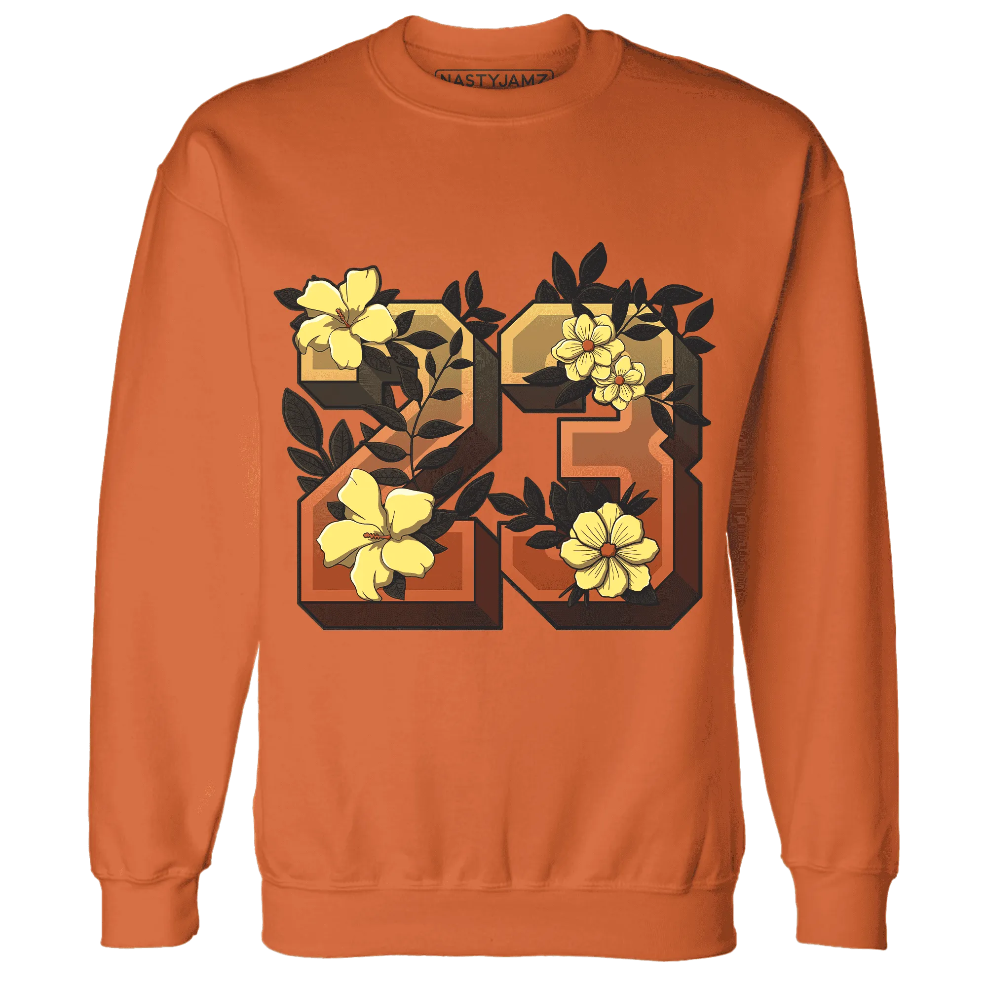 VaporMax-Crimson-Total-Orange-Plus-NastyJamz-Sweatshirt-Match-23-Floral