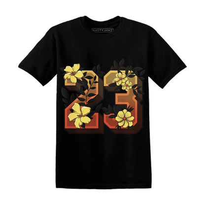 VaporMax-Crimson-Total-Orange-Plus-NastyJamz-T-Shirt-Match-23-Floral