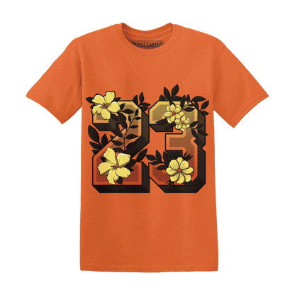 VaporMax-Crimson-Total-Orange-Plus-NastyJamz-T-Shirt-Match-23-Floral