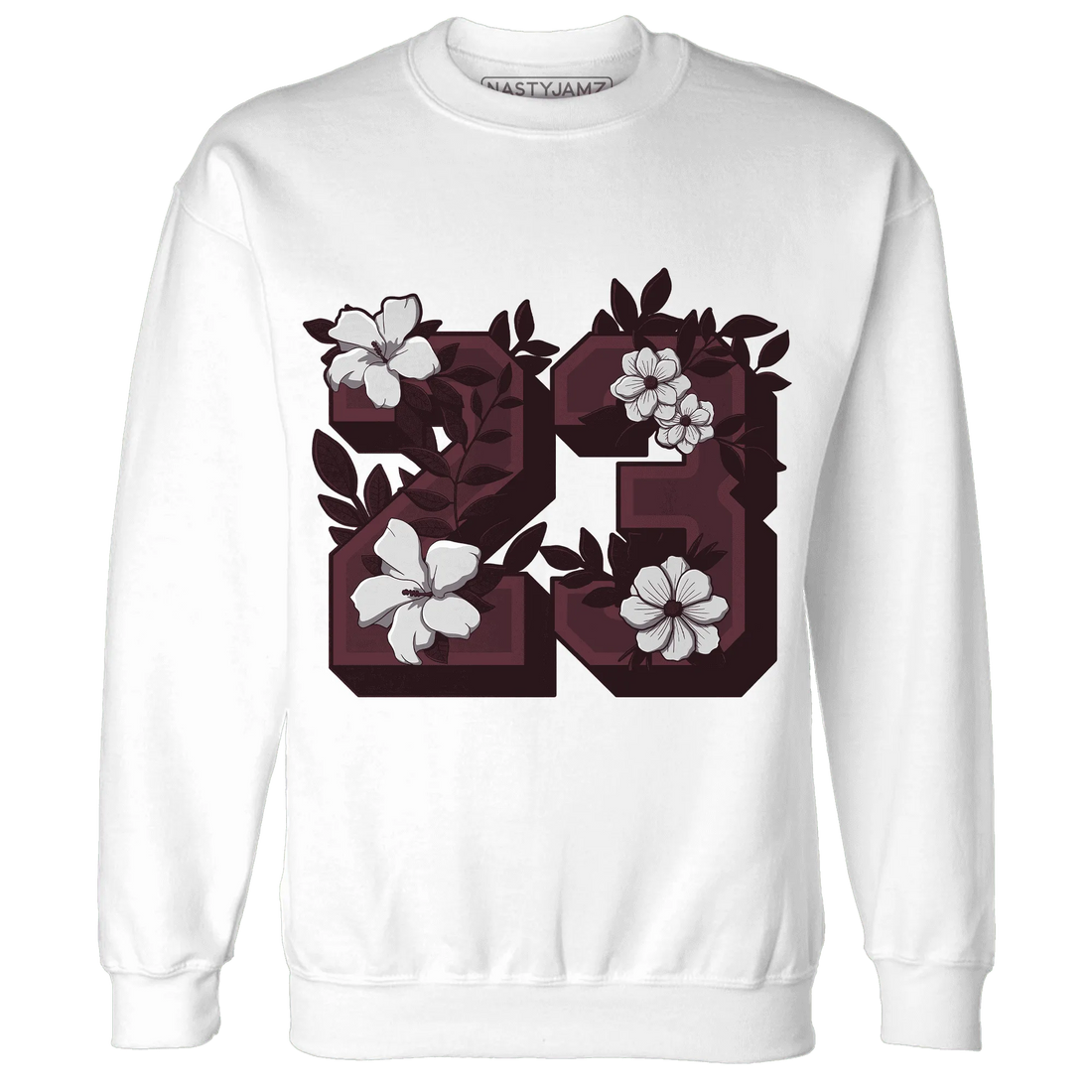 VaporMax-Night-Maron-Burgundy-NastyJamz-Sweatshirt-Match-23-Floral
