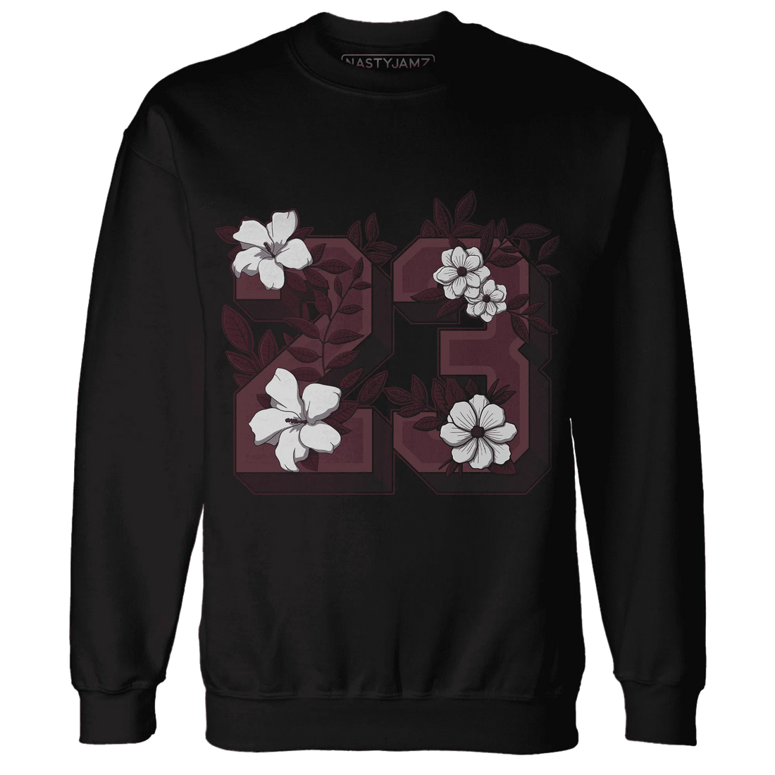 VaporMax-Night-Maron-Burgundy-NastyJamz-Sweatshirt-Match-23-Floral