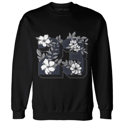 VaporMax-Plus-Midnight-Navy-White-Metallic-Silver-Sweatshirt-Match-23-Floral