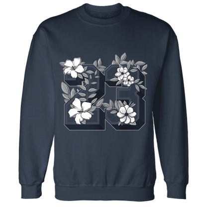 VaporMax-Plus-Midnight-Navy-White-Metallic-Silver-Sweatshirt-Match-23-Floral