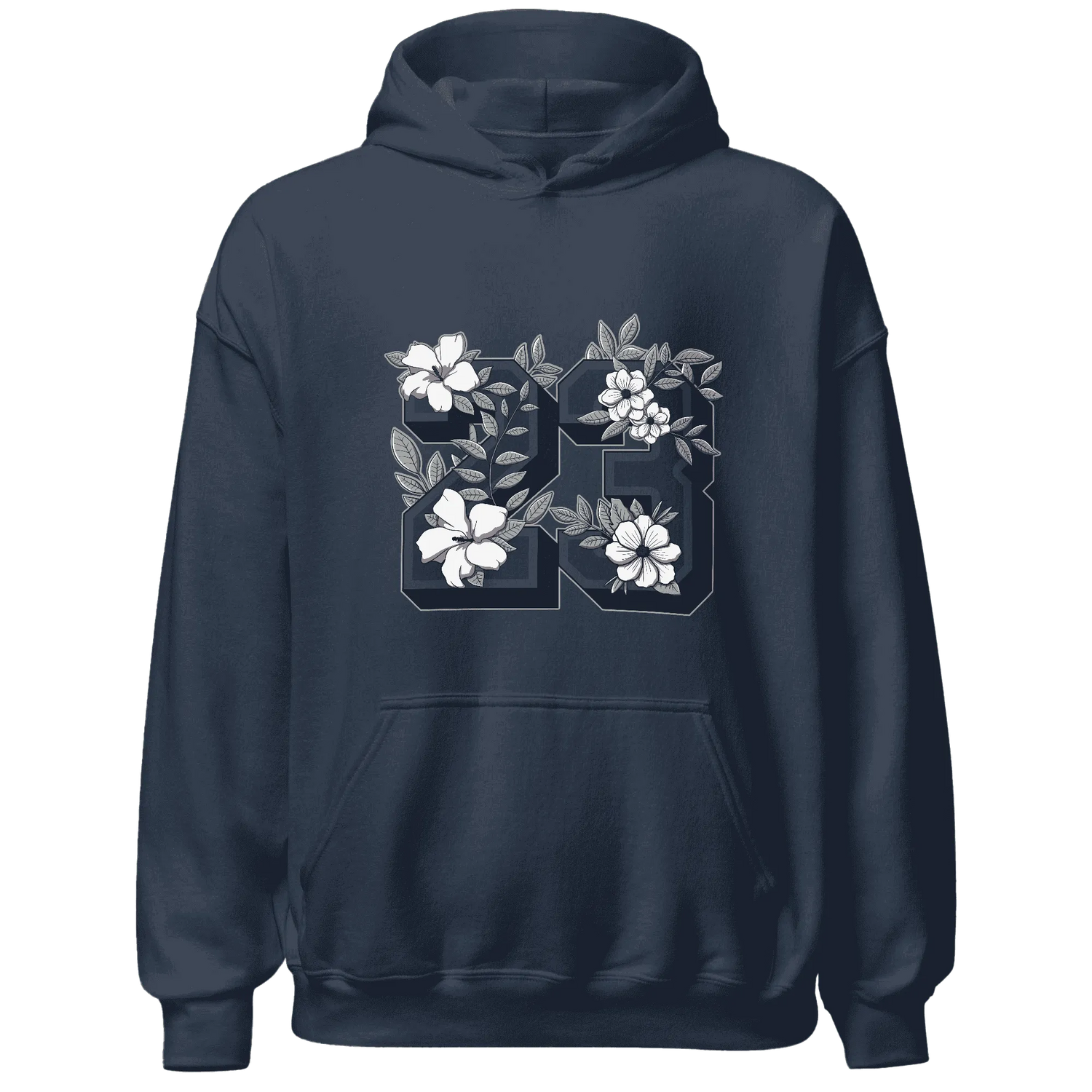 VaporMax-Plus-Midnight-Navy-White-Metallic-Silver-Hoodie-Match-23-Floral