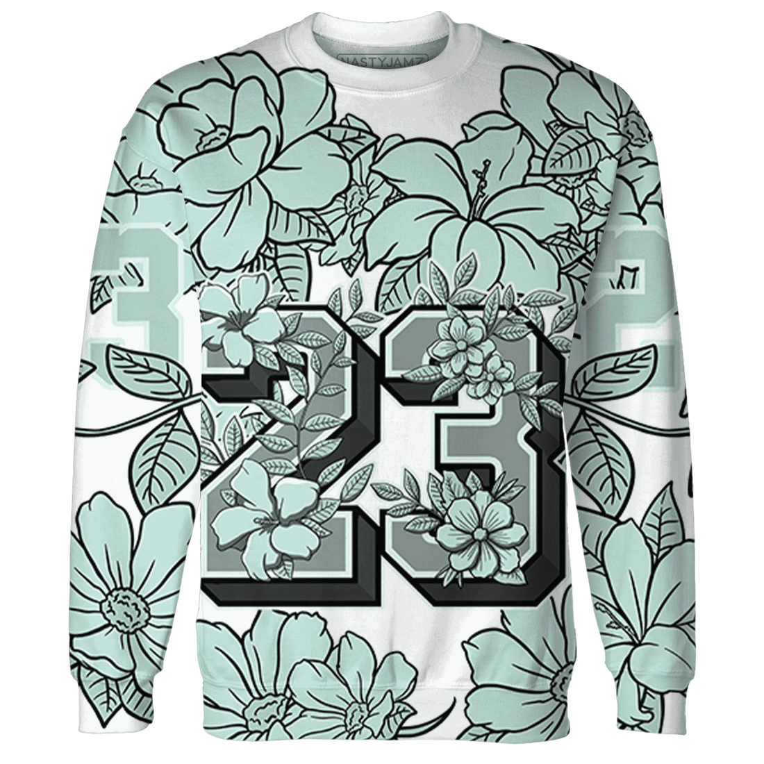 AF-1-Low-Jade-Ice-White-Sweatshirt-Match-23-Floral-3D-Flower