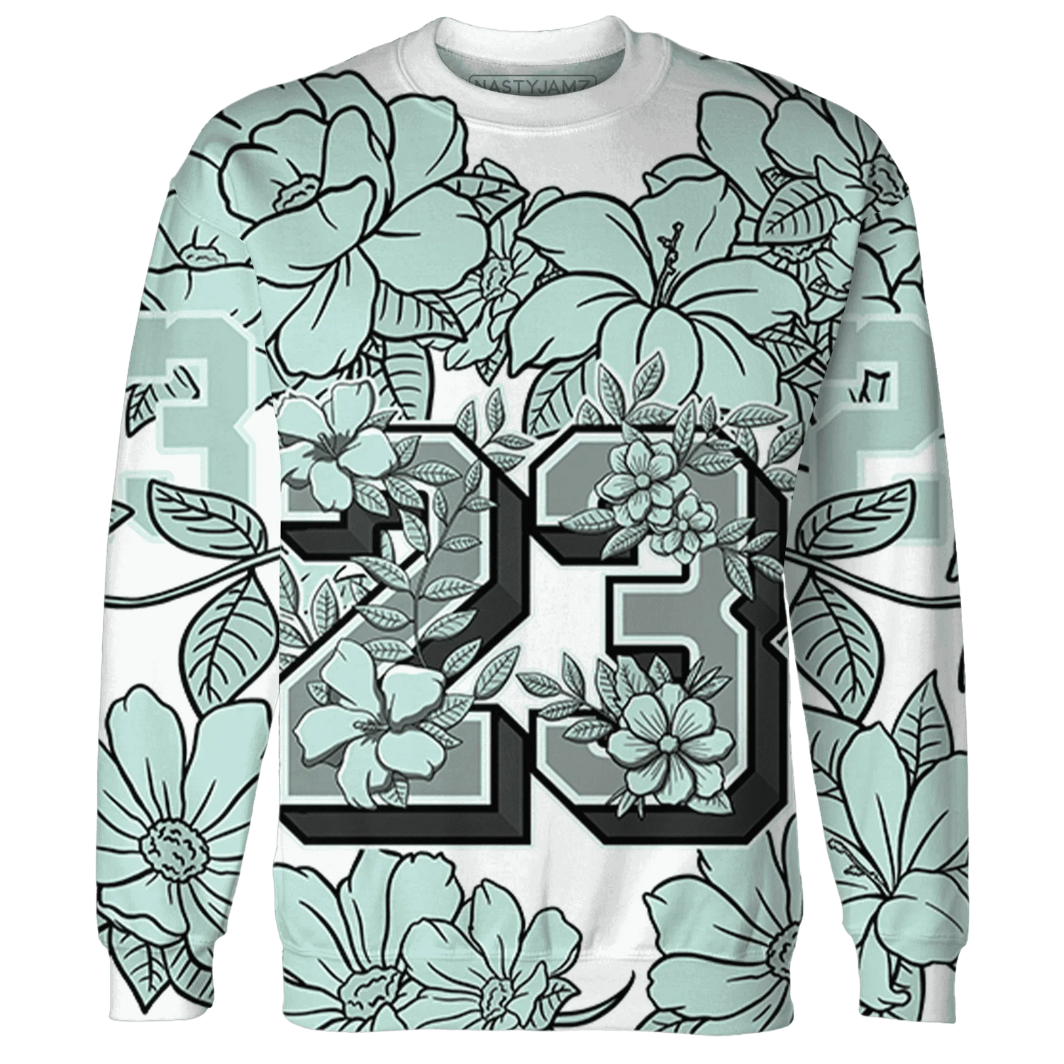 AF-1-Low-Jade-Ice-White-Sweatshirt-Match-23-Floral-3D-Flower