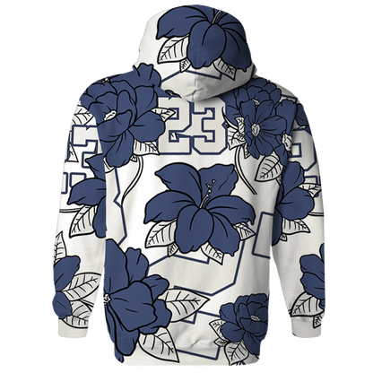 Low-Diffused-Blue-11s-Hoodie-Match-23-Floral-3D-Flower