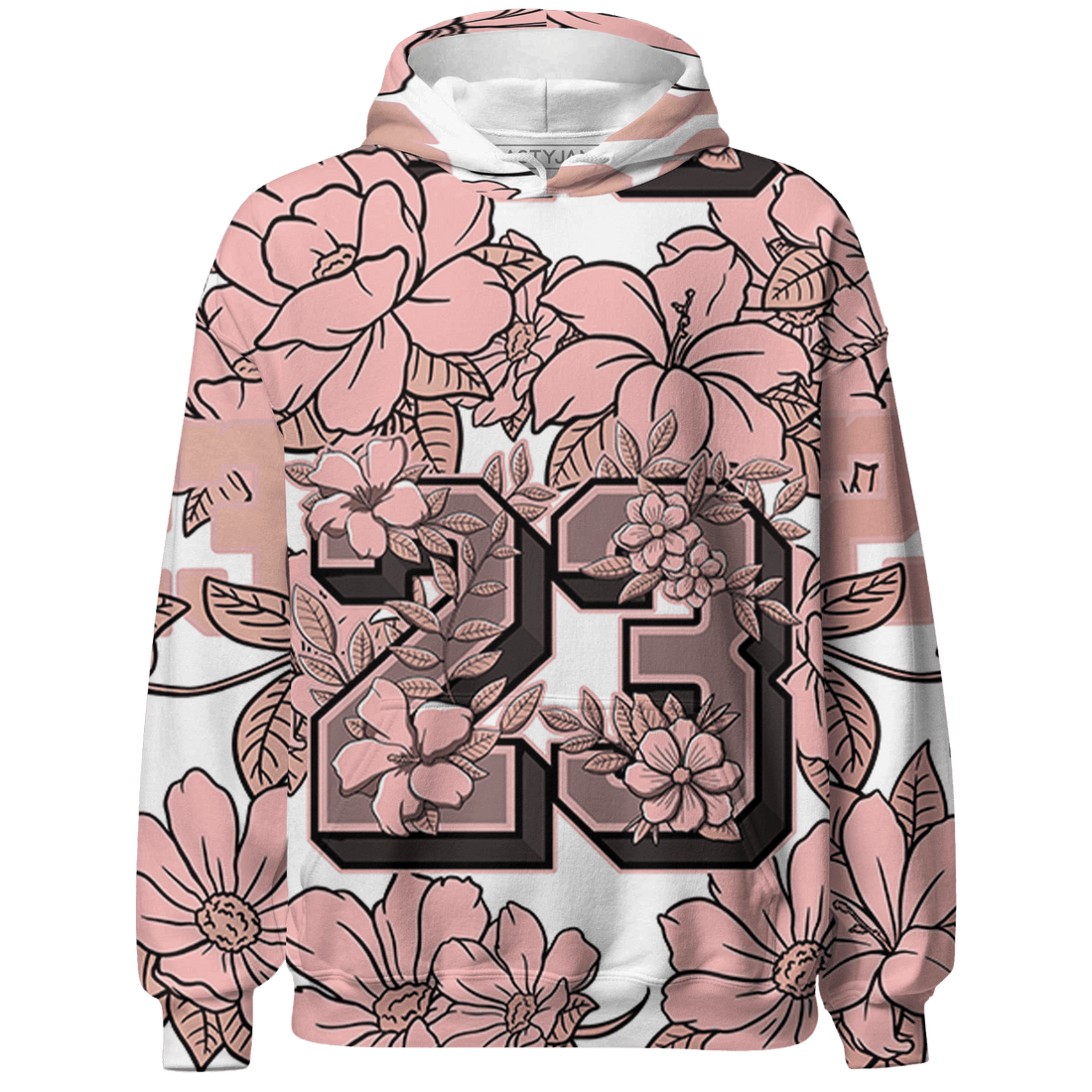 Low Legend Pink 11s Hoodie Match 23 Floral 3D All-Over Print Flower - NastyJamz