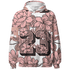 Low Legend Pink 11s Hoodie Match 23 Floral 3D All-Over Print Flower - NastyJamz