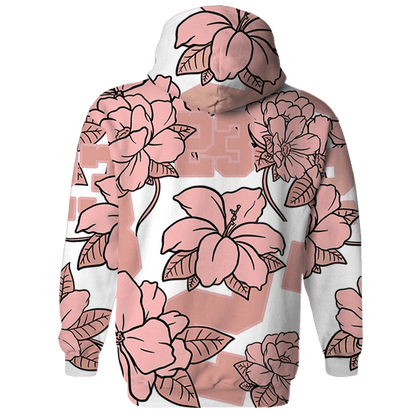 Low Legend Pink 11s Hoodie Match 23 Floral 3D All-Over Print Flower - NastyJamz