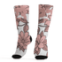 Low Legend Pink 11s Socks Match 23 Floral 3D All-Over Print Flower - NastyJamz