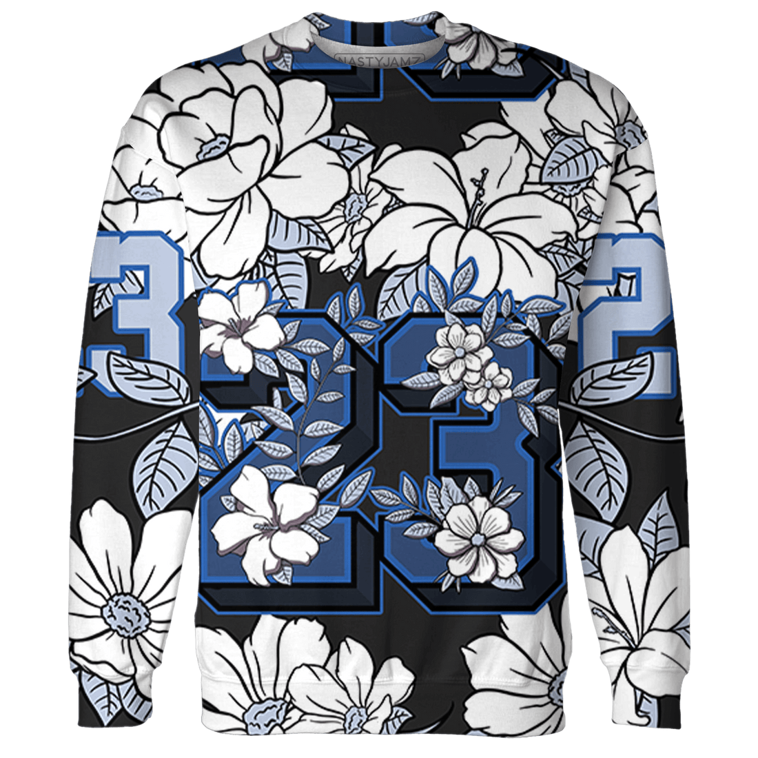 Low Space Jamz 11s Sweatshirt Match 23 Floral 3D All-Over Print Flower - NastyJamz