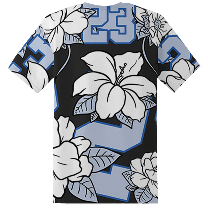 Low Space Jamz 11s T Shirt Match 23 Floral 3D All-Over Print Flower - NastyJamz
