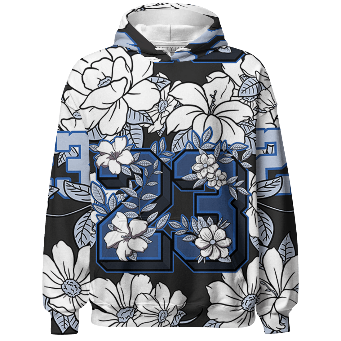 Low Space Jamz 11s Hoodie Match 23 Floral 3D All-Over Print Flower - NastyJamz