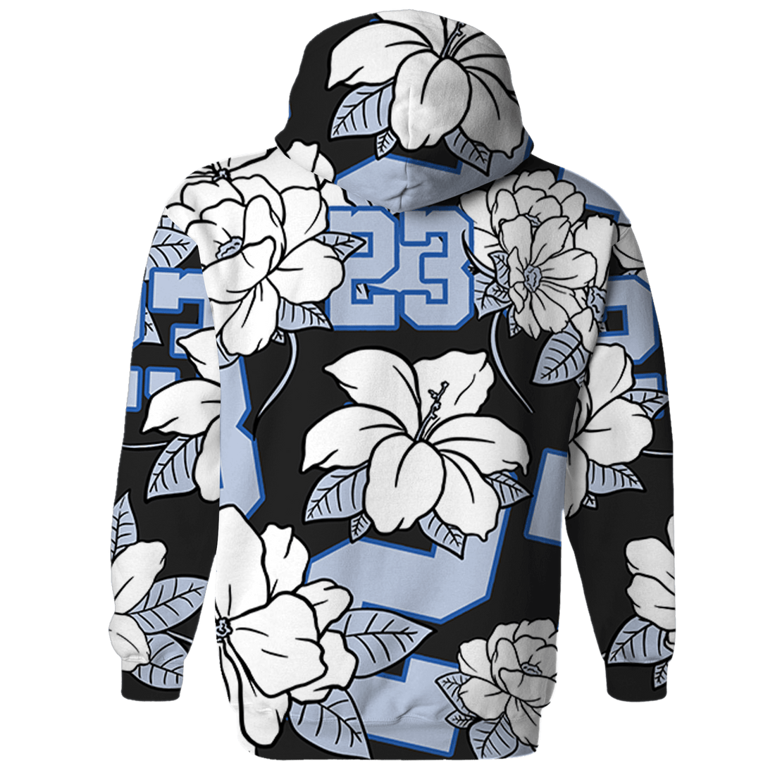 Low Space Jamz 11s Hoodie Match 23 Floral 3D All-Over Print Flower - NastyJamz