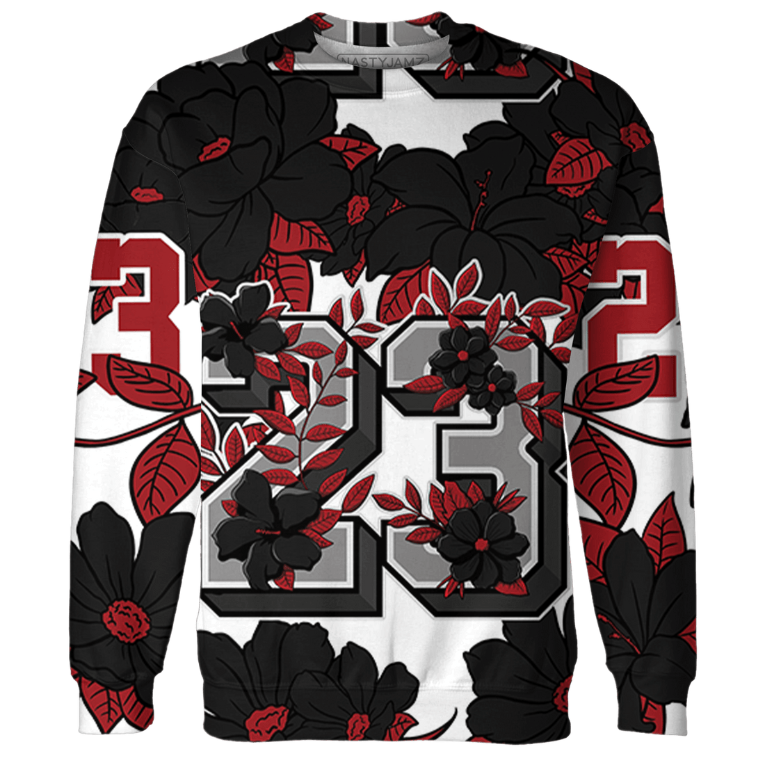 Retro Red Taxi 12s Hoodie Match 23 Floral 3D All-Over Print - NastyJamz