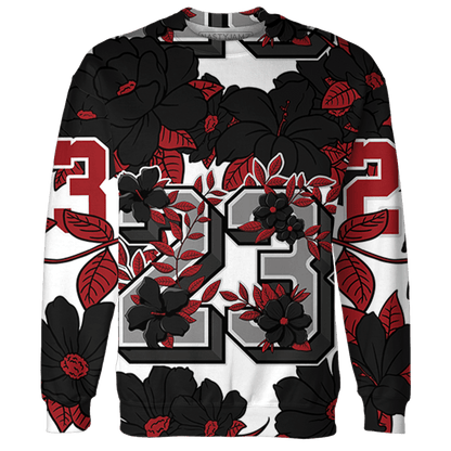 Retro Red Taxi 12s Hoodie Match 23 Floral 3D All-Over Print - NastyJamz