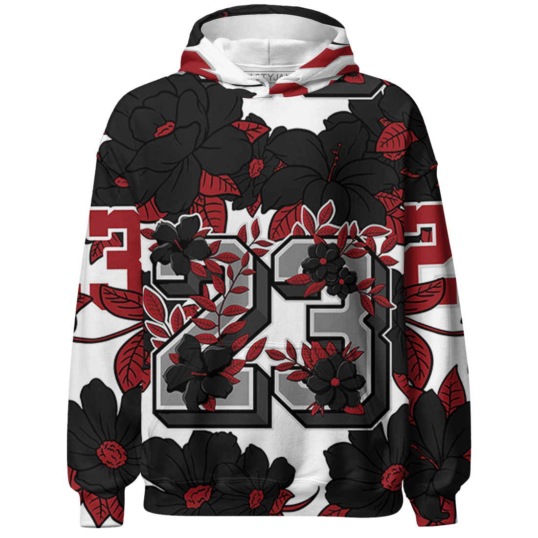 Retro Red Taxi 12s Sweatshirt Match 23 Floral 3D All-Over Print - NastyJamz