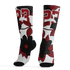 Retro Red Taxi 12s Socks Match 23 Floral 3D All-Over Print Flower - NastyJamz