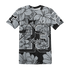 Wolf-Grey-12s-T-Shirt-Match-23-Floral-3D-Flower