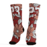Dune Red 13s Socks Match 23 Floral 3D All-Over Print Flower - NastyJamz