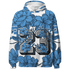 Carolina-Blue-Univercitii-17s-Hoodie-Match-23-Floral-3D-Flower