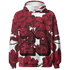 High 85 Metallic Burgundy 1s Hoodie Match 23 Floral 3D All-Over Print Flower - NastyJamz