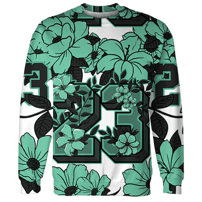High OG Green Glow 1s Hoodie Match 23 Floral 3D All-Over Print - NastyJamz