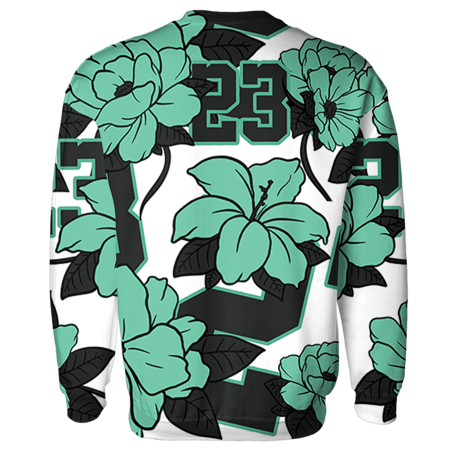 High OG Green Glow 1s Hoodie Match 23 Floral 3D All-Over Print - NastyJamz