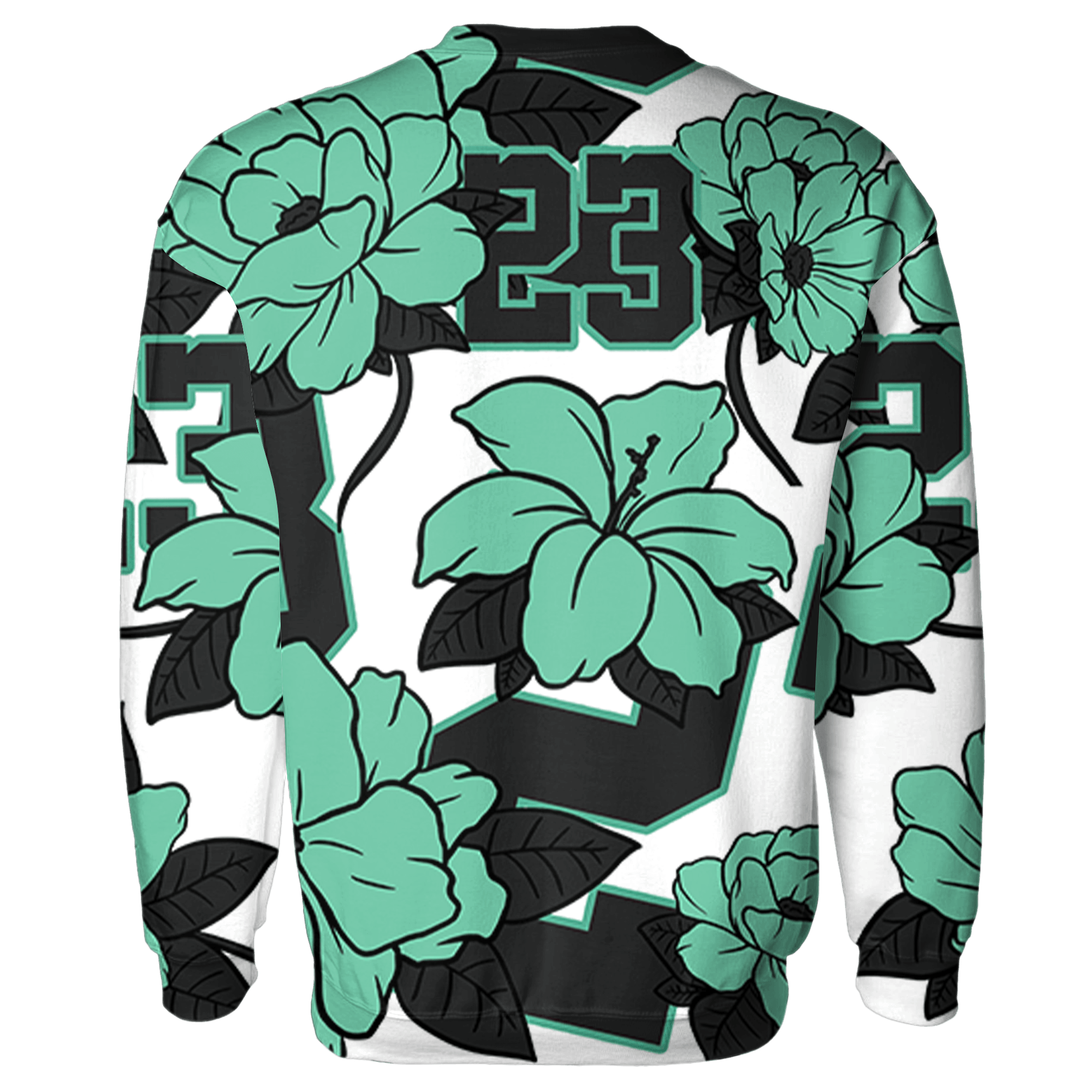 High OG Green Glow 1s Hoodie Match 23 Floral 3D All-Over Print - NastyJamz