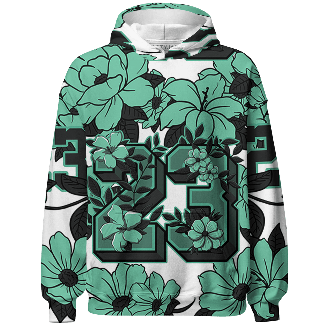 High OG Green Glow 1s Sweatshirt Match 23 Floral 3D All-Over Print - NastyJamz