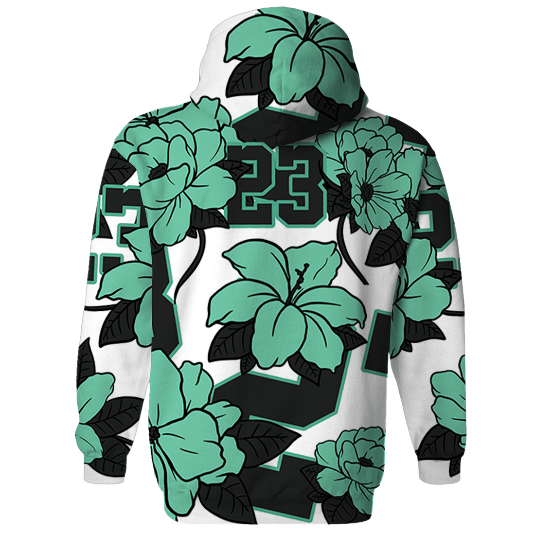 High OG Green Glow 1s Sweatshirt Match 23 Floral 3D All-Over Print - NastyJamz