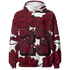 High White Team Red 1s Hoodie Match 23 Floral 3D All-Over Print Flower - NastyJamz