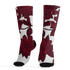 High White Team Red 1s Socks Match 23 Floral 3D All-Over Print Flower - NastyJamz